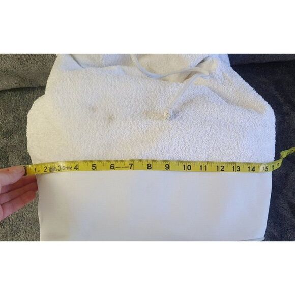 Ralph Lauren One Shoulder Backpack white leather and cotoCasual Unisex Pre-owned